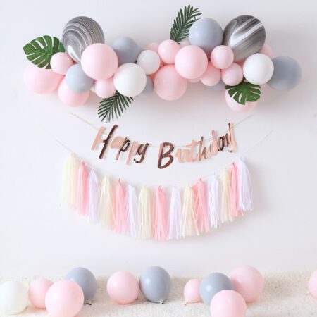 DIY happy birthday balloons arch garland kit arch garland
