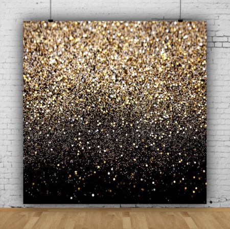 black and gold backdrop
