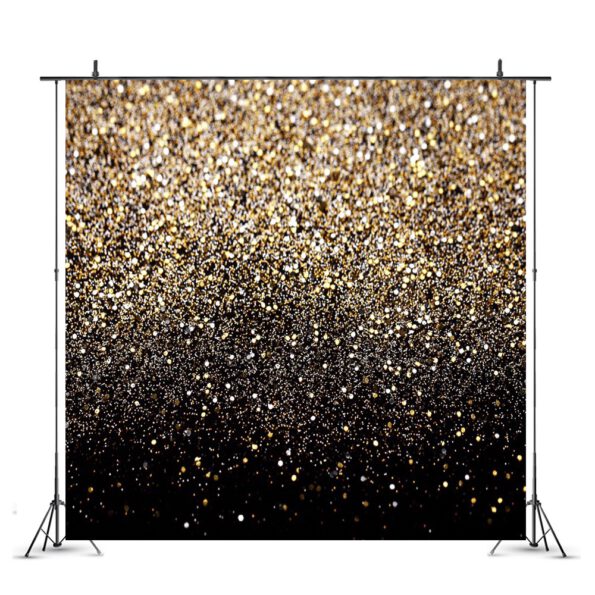 black and gold backdrop
